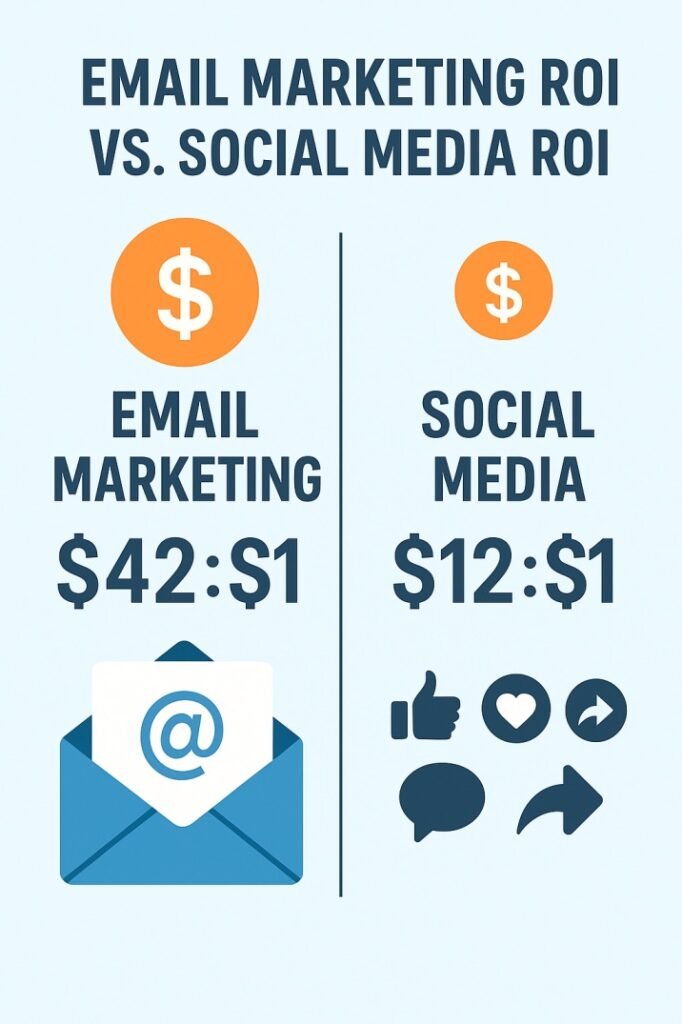 Email marketing ROI versus social media ROI