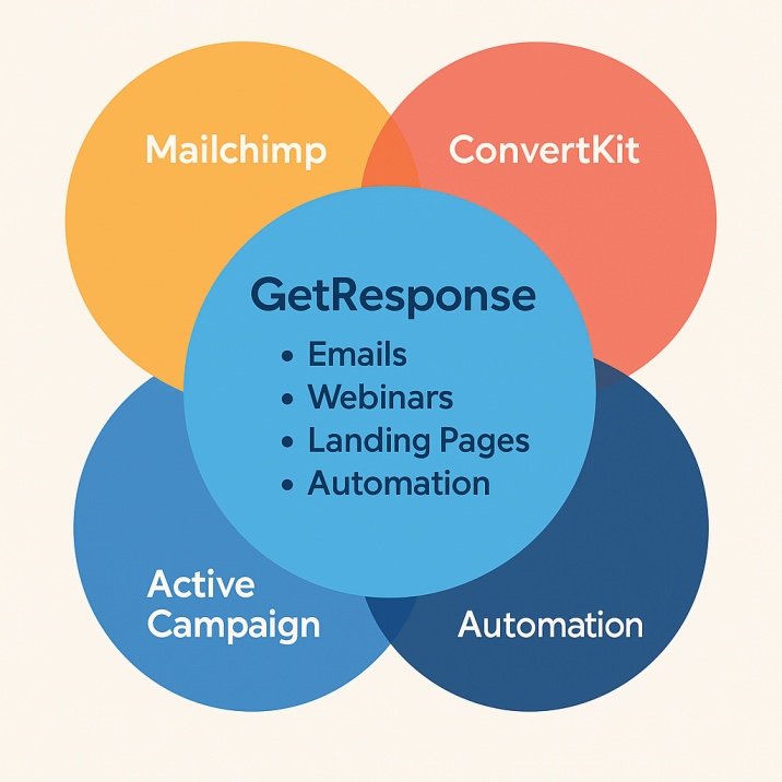 GetResponse Ven Competitive Feature Analysis Diagram